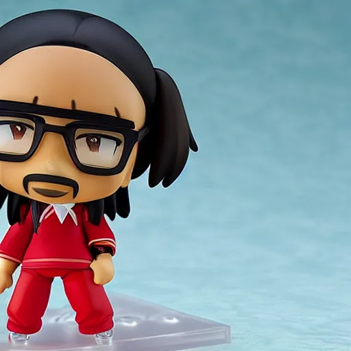 Image similar to An anime Nendoroid of Snoop Dogg, figurine, detailed product photo