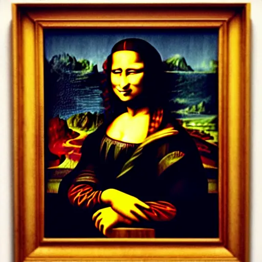 Prompt: mona lisa, by raphael hopper, and rene magritte. extremely highly detailed, occult, funny, humorous, humor, hilarious, funny, entertaining, magical, trending on artstationhq