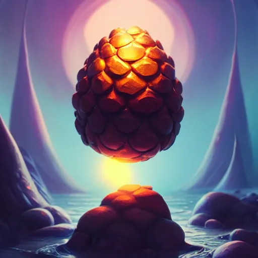 Prompt: beautiful decorative dragon egg, deadly potion flowing from the top, rock and sand around, peter mohrbacher style, ray tracing, cinematic, digital art, realistic, octane render