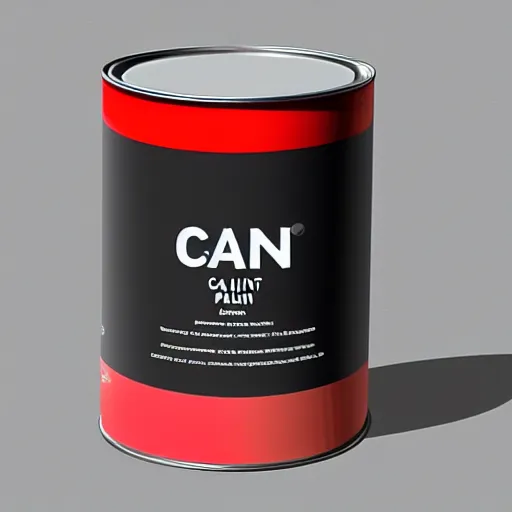 Image similar to can of paint, minimal, modern