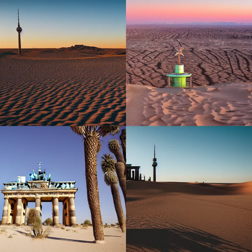 Prompt: berlin in the dessert