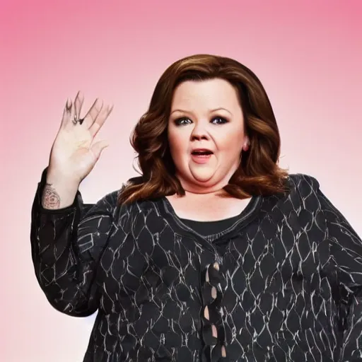 Prompt: melissa mccarthy as ricky gervais