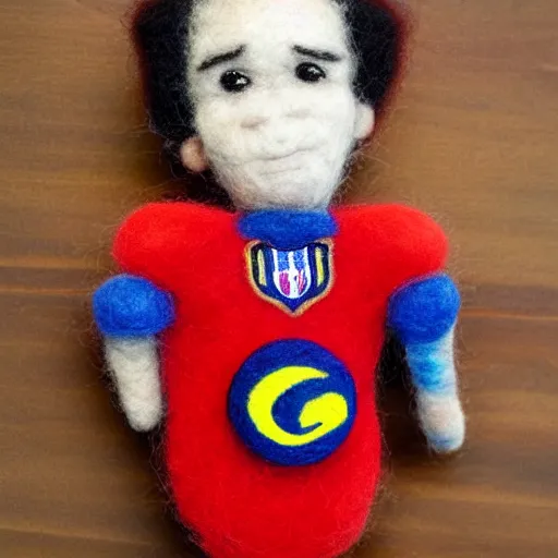 Image similar to neymar needle felted , needle felting art