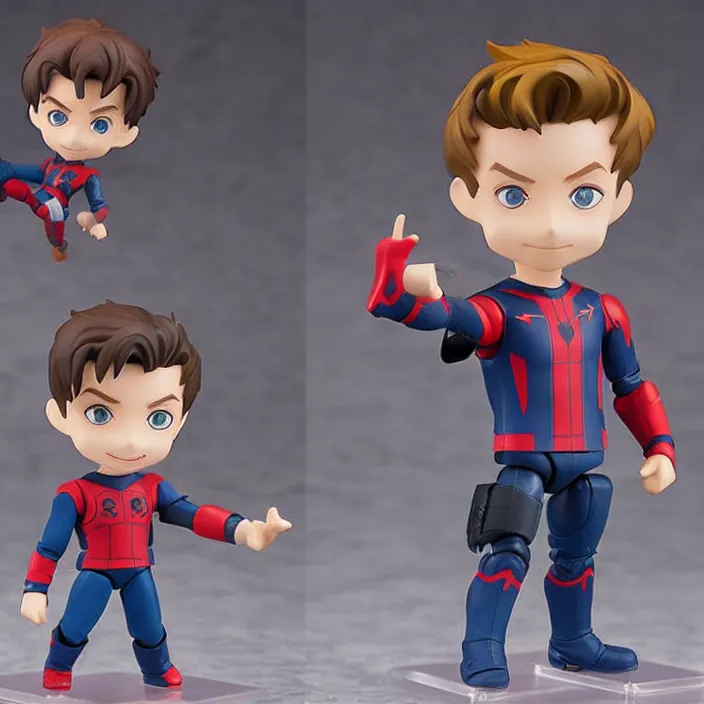 Image similar to tom holland, an anime nendoroid of tom holland, figurine, detailed product photo