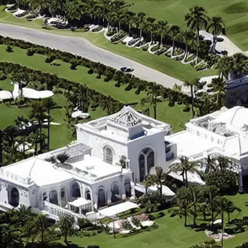 Image similar to FBI raiding mar-a-lago