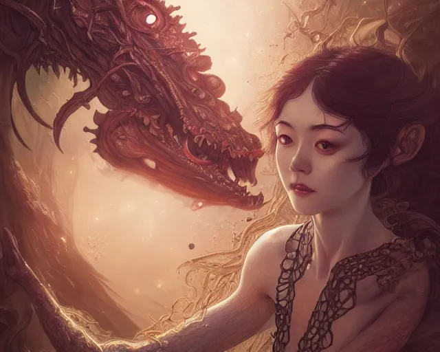 Image similar to photography of junji ito, deep focus, d & d, fantasy, intricate, elegant, highly detailed, digital painting, artstation, concept art, matte, sharp focus, illustration, hearthstone, art by artgerm and greg rutkowski and alphonse mucha