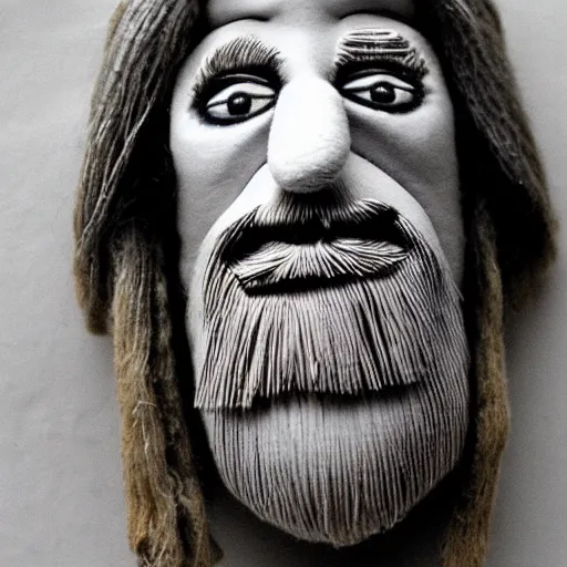 Prompt: robert wyatt puppet