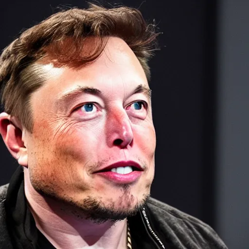 Image similar to photo of Elon Musk looking like Kanye West