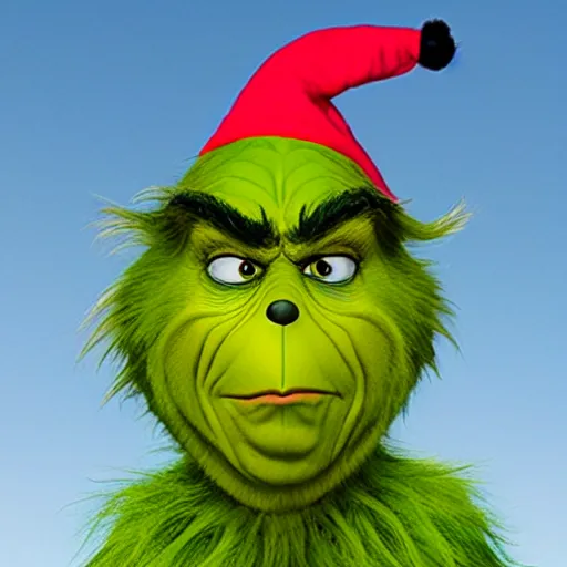 Image similar to the Grinch , flipping you off