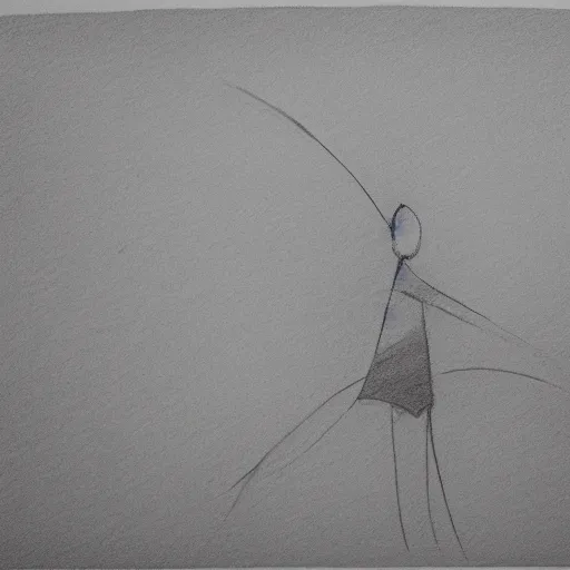 Prompt: first day of the rest of your life, simplistic, poetic, pencil sketch, black and white
