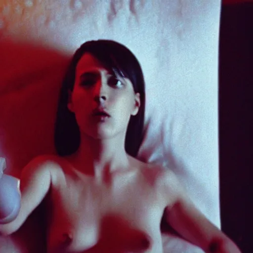 Image similar to movie still of cyborg girl, cinematic composition, cinematic light, criterion collection, by gaspar noe