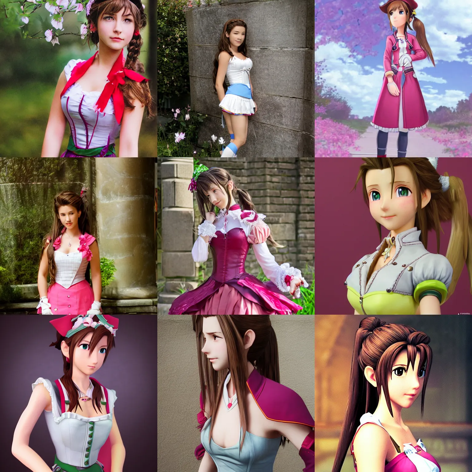 Prompt: aerith gainsborough