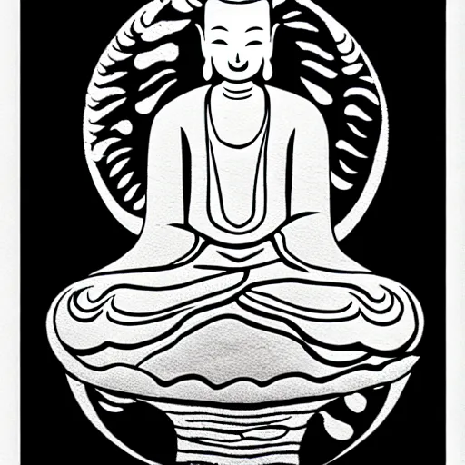 Image similar to zen ink art