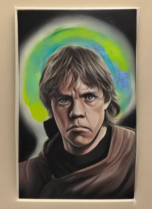 Prompt: painting of luke skywalker in tsuyoshi nagano style