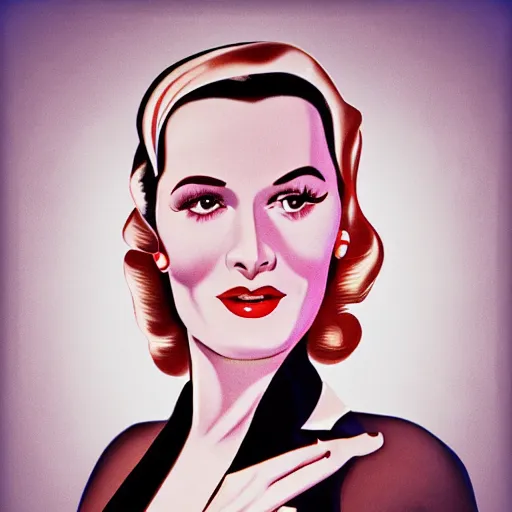 Image similar to smiling, happy, beautiful, intelligent, powerful 1 9 4 0 s movie star loving eyes, fully clothed, wise, beautiful, dramatic lighting, sharp focus, art deco patterns by stanley artgerm, retro futurism, dramatic lighting, trending on artstation, flat colour, geometric curves, gradient filter