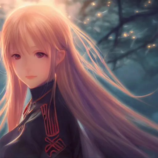 Image similar to picture from the ground : a very beautiful young yuuki asuna, highly detailed, cinematic wallpaper by stanley artgerm lau