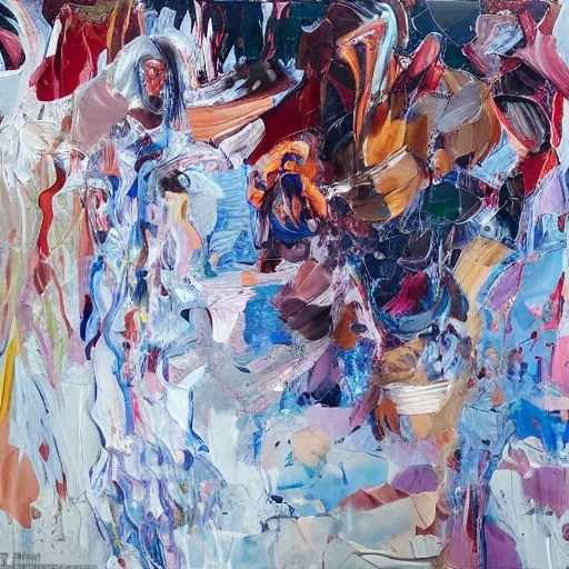 Image similar to _ in _ these _ paintings _ we _ see _ a _ who _ seem _ to _ be _ walking _ in _ circles in an empty void space, 8 k, in the style of ben quilty, oil paint with thick brushstrokes of paint, impasto, detailed,