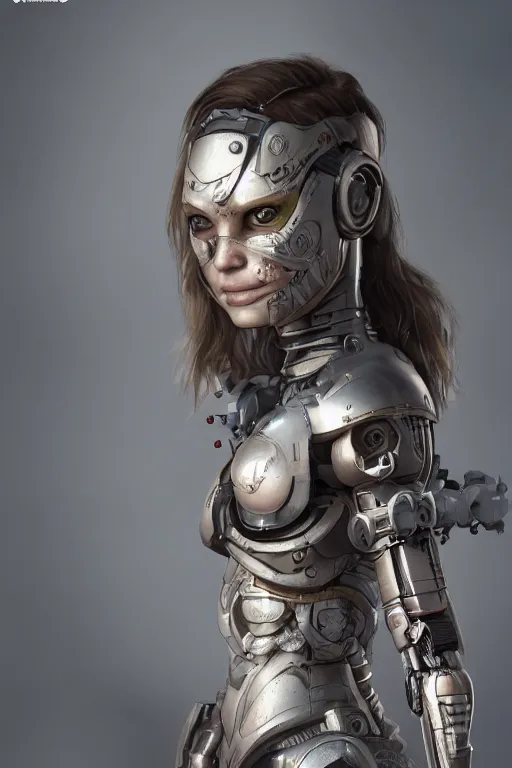 Prompt: cyborg girl warrior, ultra realistic, concept art, intricate details, highly detailed, photorealistic, octane render, 8 k