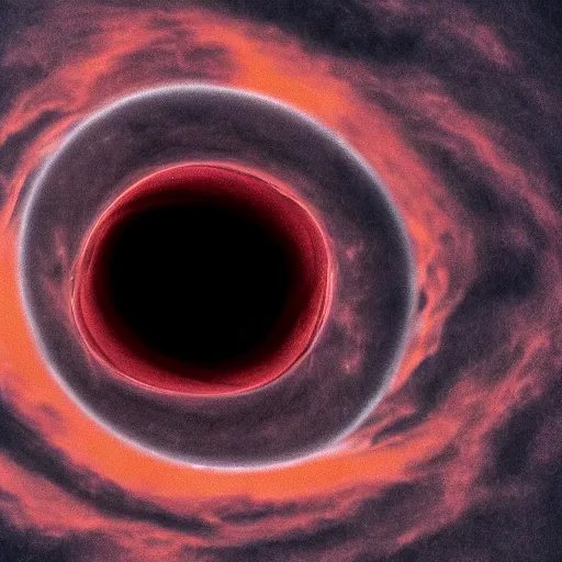 Prompt: black hole absorbing a cloud, cloud spiral, waves of electrical energy, 40nm lens, wide angle, shallow depth of field, 4k,