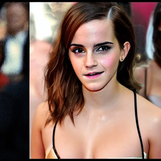 Image similar to emma watson mixed with kim kardashian