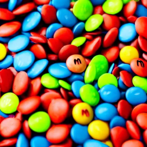 Prompt: a pile of m & ms