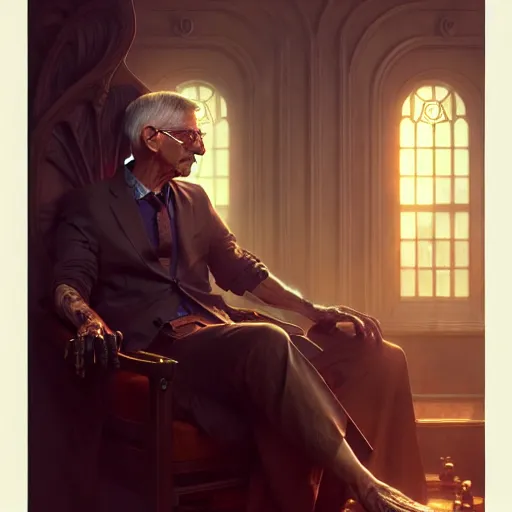 Image similar to anthony fauci scheming, ultra realistic, concept art, intricate details, eerie, horror, highly detailed, photorealistic, octane render, 8 k, unreal engine. art by artgerm and greg rutkowski and alphonse mucha