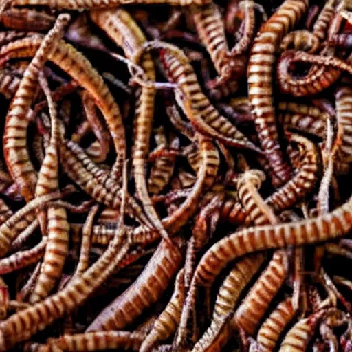 Image similar to the word worms spelled with earthworms