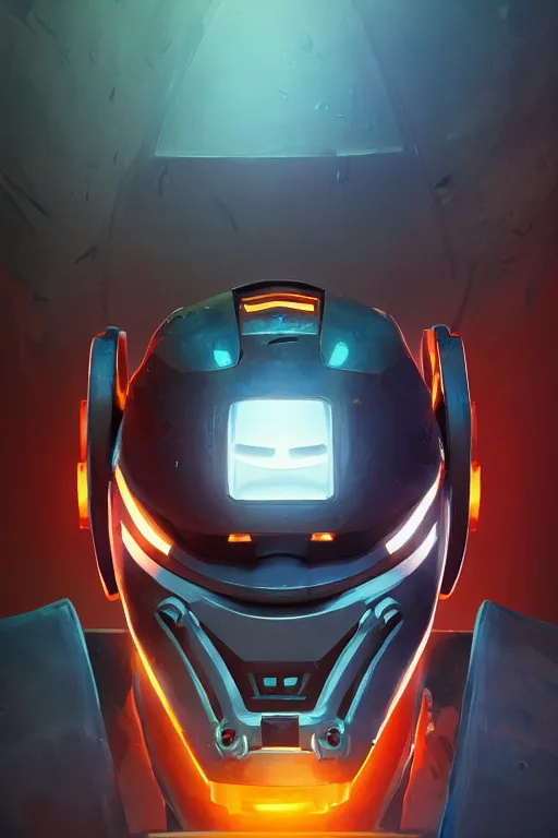 Image similar to epic mask helmet robot ninja portrait stylized as fornite style game design fanart by concept artist gervasio canda, behance hd by jesper ejsing, by rhads, makoto shinkai and lois van baarle, ilya kuvshinov, rossdraws global illumination radiating a glowing aura global illumination ray tracing hdr render in unreal engine 5