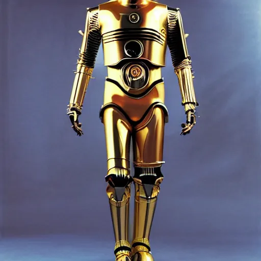 Image similar to mark hamill as c - 3 po