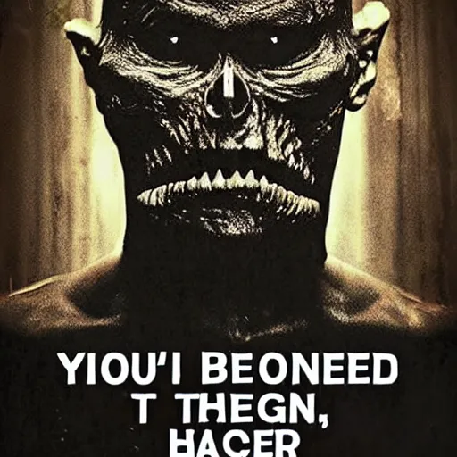 Image similar to you dont belong here, creepy, monster, black, horrifying