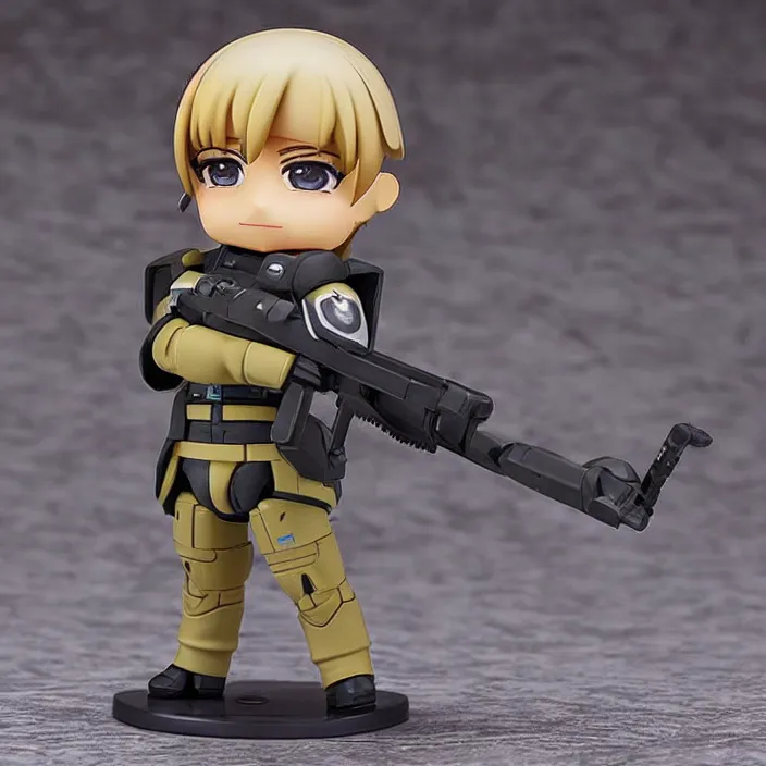 Prompt: commander zavala, an anime nendoroid of commander zavala, figurine, detailed product photo