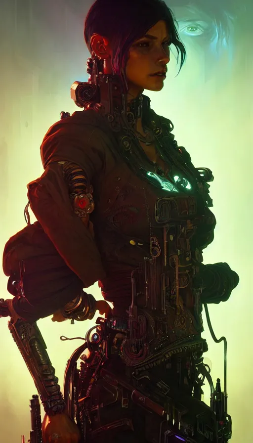 Image similar to cyberpunk western, insane, intricate, highly detailed, digital painting, artstation, concept art, smooth, sharp focus, illustration, Unreal Engine 5, 8K, art by artgerm and greg rutkowski and alphonse mucha