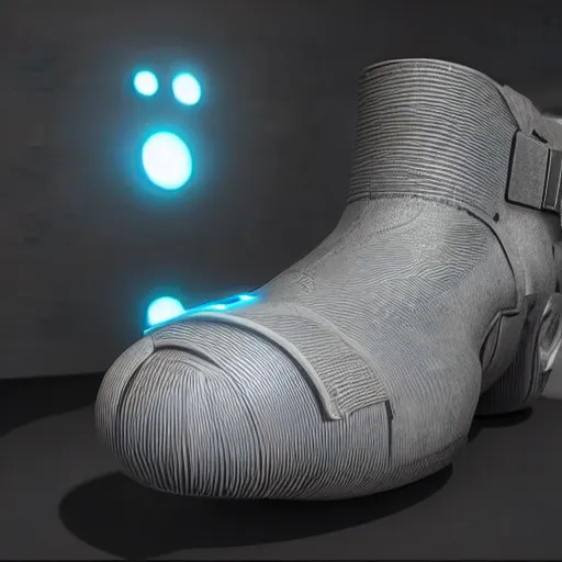 Prompt: A incredible one of a kind futuristic 3 dimensional boot, unreal engine, ambient occlusion, rtx raytracing, by kah__bane on instagram