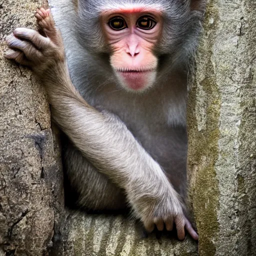 Image similar to child macaque in ukraine