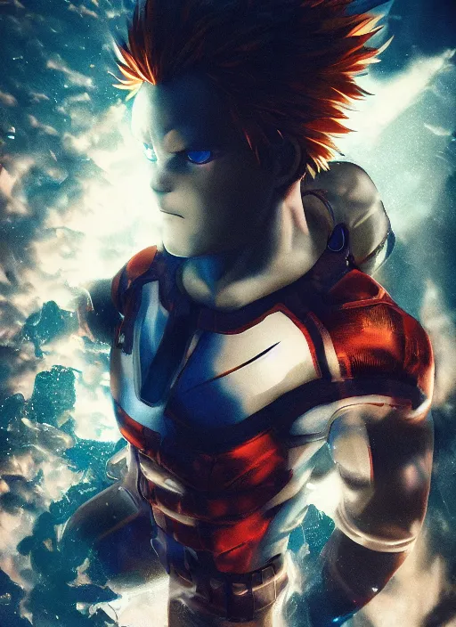 Realistic Endeavor from my hero academia hyper Stable Diffusion