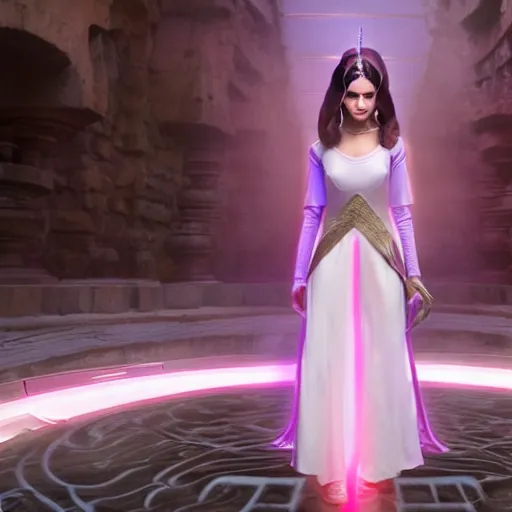 Image similar to victoria justice as princess padme in star wars episode 3, 8 k resolution, cinematic lighting, anatomically correct