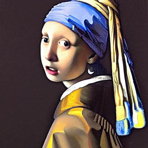 Prompt: painting of boy with a Pearl Earring