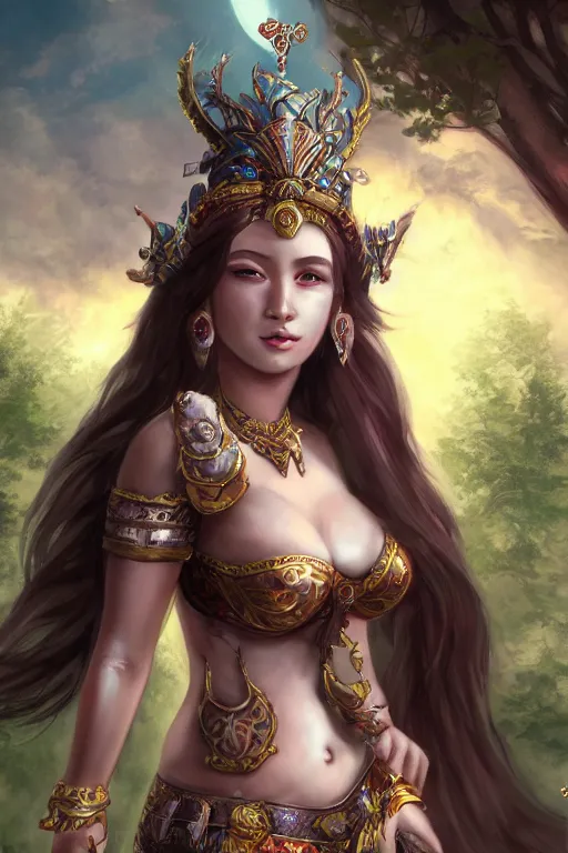Prompt: The Goddess of DOS gaming | fantasy art