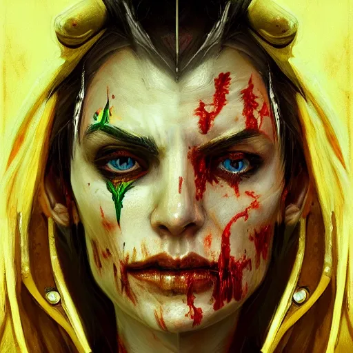 Prompt: Intricate five star Blood Elf Zombie facial portrait by Pablo Picasso and Greg Rutkowski, oil on canvas, HDR, high detail, Photo realistic, hyperrealism,matte finish, high contrast, 3d depth, masterpiece, vivid and vibrant colors, enhanced light effect, enhanced eye detail,artstationhd