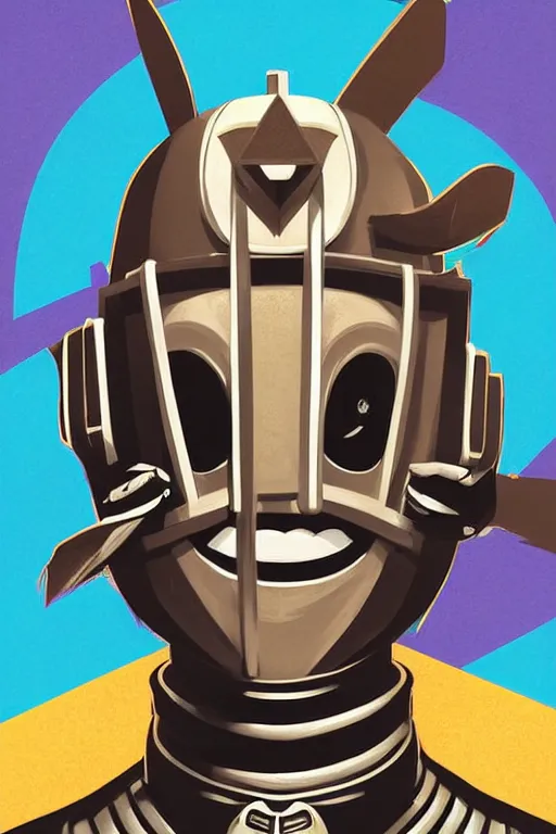 Image similar to masked skateboarder smile on face pop art, pixel, bioshock art style, face features, body features, ultra realistic art, digital painting, concept art, smooth, sharp focus, illustration, intricate, without duplication, elegant, confident posse, art by artgrem and richard hamilton and mimmo rottela, kirokaze and paul robertson