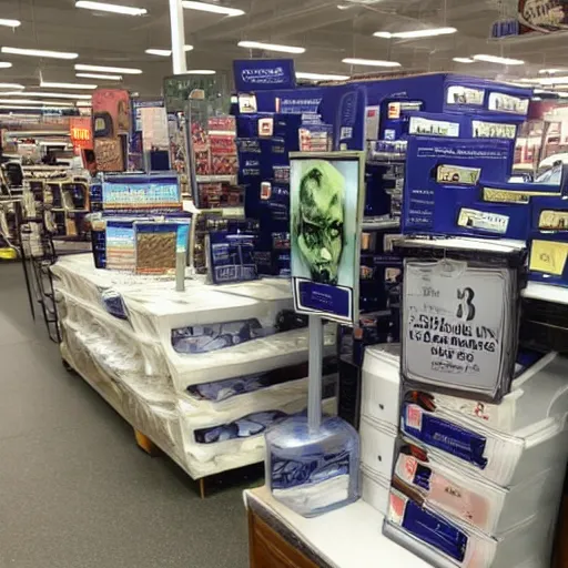 Image similar to One of the many necromancers in the basement of Bed Bath and Beyond