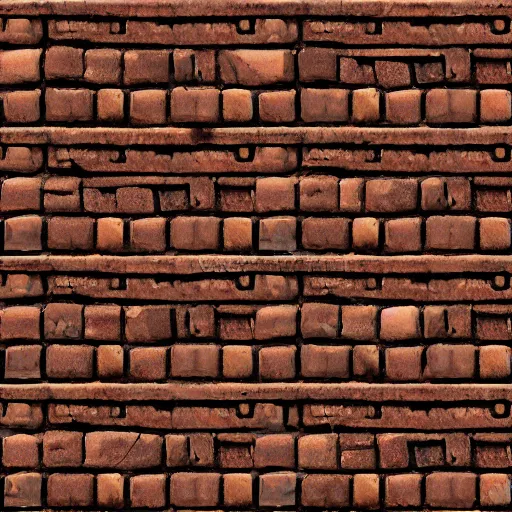 broken brick wall texture seamless