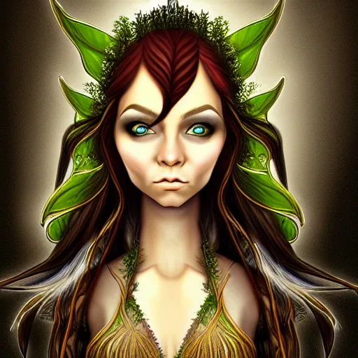 Prompt: highly detailed portrait of an elven fairy