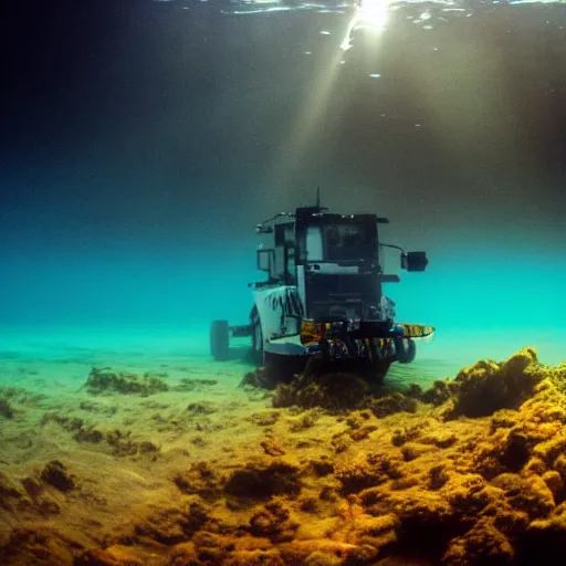 Image similar to ultrawide shot backlit ploughing the seabed underwater photo on gopro