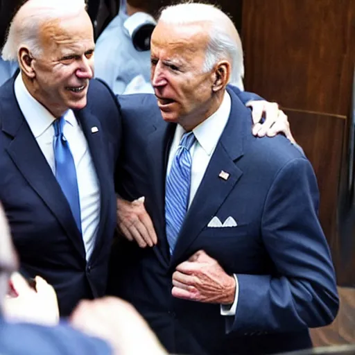 Image similar to joe biden being arrested by capitol police