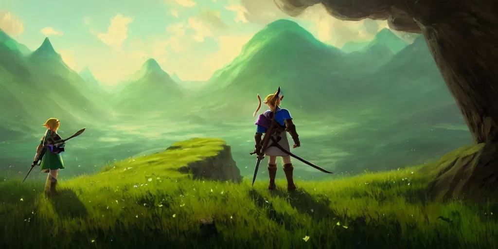 the legend of zelda breathe of the wild, zelda | Stable Diffusion | OpenArt