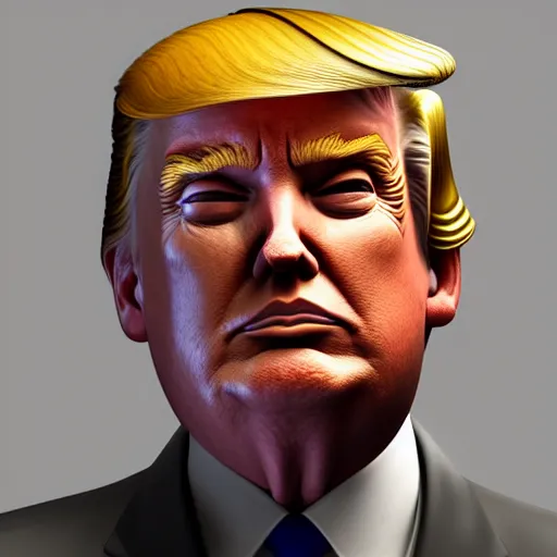 Image similar to donald trump is a stump, hyperdetailed, artstation, cgsociety, 8 k