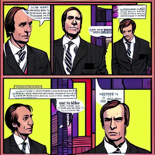Prompt: saul goodman in webpunk style, 2 0 1 0 s