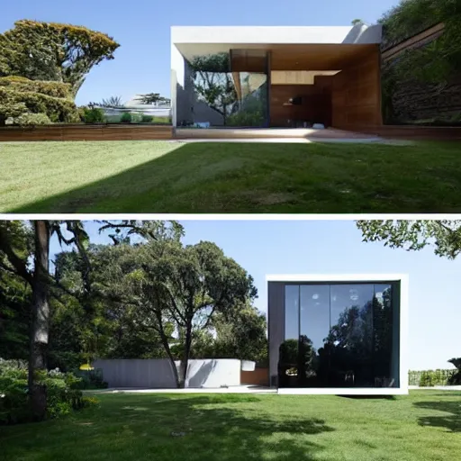 Image similar to a house designed by apple inc.