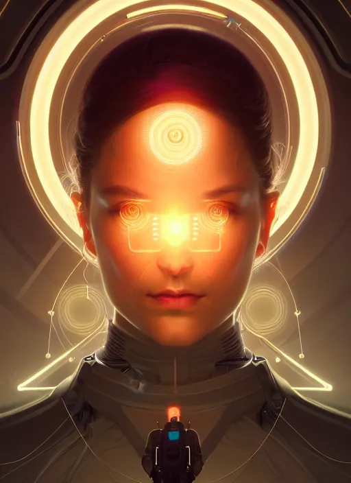 Prompt: symmetry!! portrait of scientist, tech wear, scifi, glowing lights!! intricate elegant, highly detailed, digital painting, artstation, concept art, smooth, sharp focus, illustration, art by artgerm and greg rutkowski and alphonse mucha